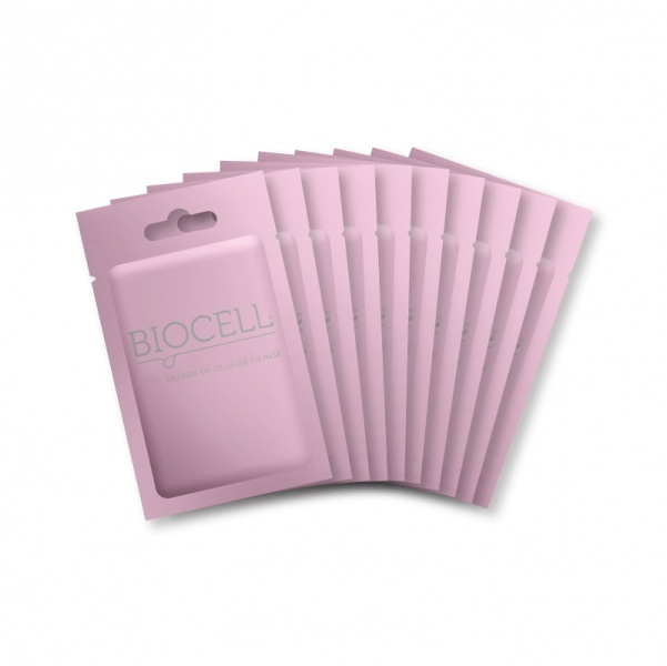 Bioceliuliozinės paakių kaukės BIOCELL (10 vnt)