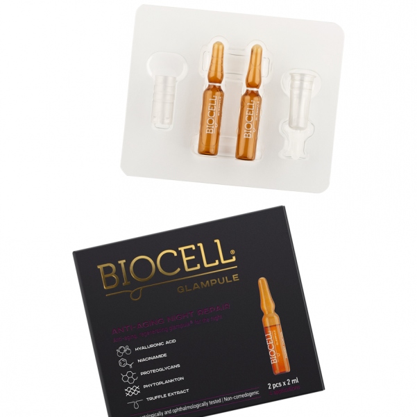 BIOCELL Glampule Anti-aging Night Repair, 2 glampules / AKCIJA 1+1