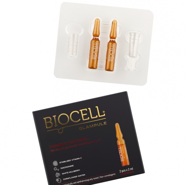 BIOCELL Glampule Pigment Control, 2 glampules / AKCIJA 1+1