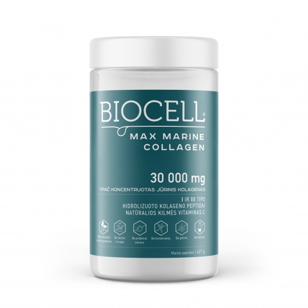 BIOCELL Max Marine Collagen, 30 000 mg jūrinio kolageno / AKCIJA 1+1