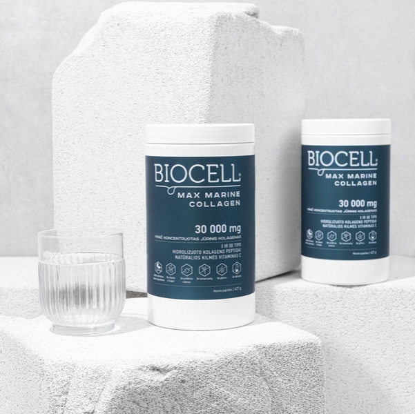 BIOCELL Max Marine Collagen, 30 000 mg jūrinio kolageno / AKCIJA 1+1