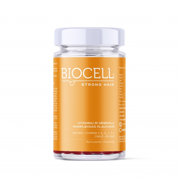 Guminukai plaukams BIOCELL Strong Hair 