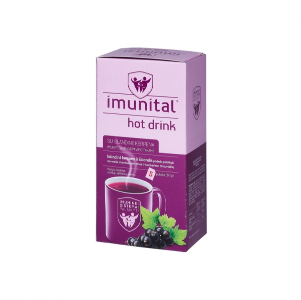 Imunital hot drink su islandine kerpena