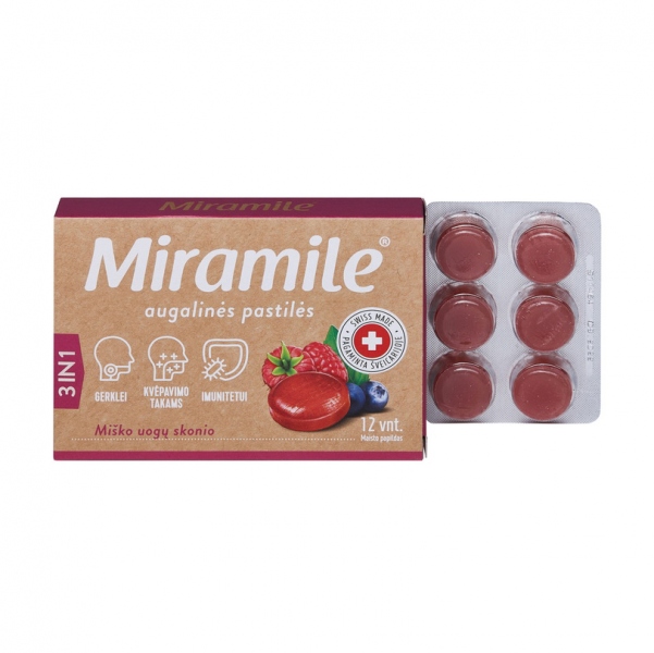 Miramile augalinės pastilės miško uogų skonio