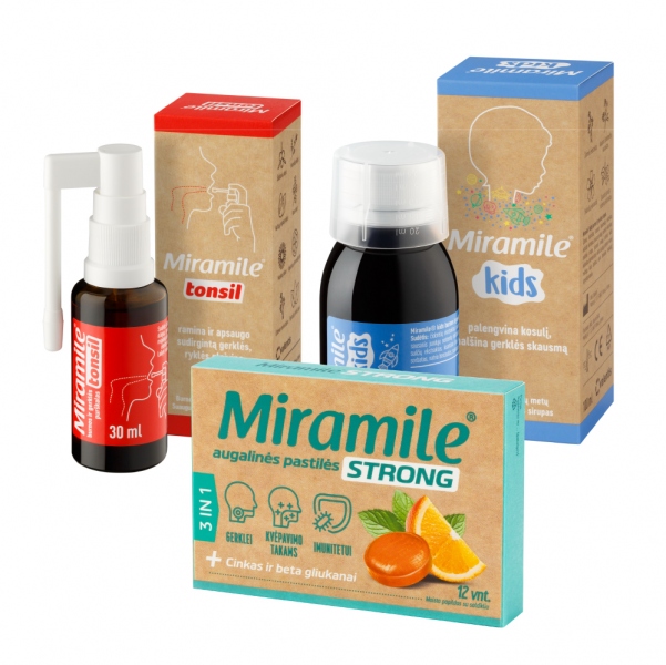 Miramile rinkinys gerklei ir imunitetui 