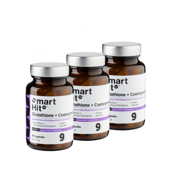 SmartHit IV Glutathione + Coenzyme Q10 (3 vnt)