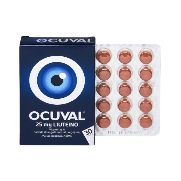 Vitaminai akims OCUVAL / AKCIJA 1+1