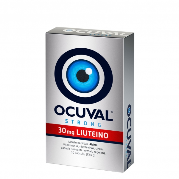 Vitaminai akims OCUVAL Strong / AKCIJA 1+1