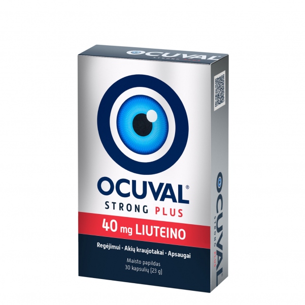 Vitaminai akims Ocuval Strong Plus / AKCIJA 1+1